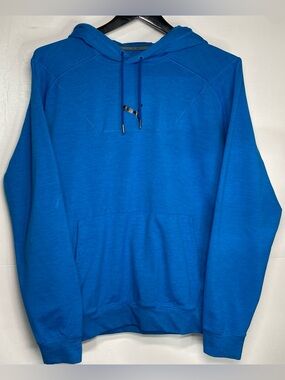 Puma Pullover Sweatshirt Mens Large Blue Cloudspun Hoodie Activewear Long Sleeve